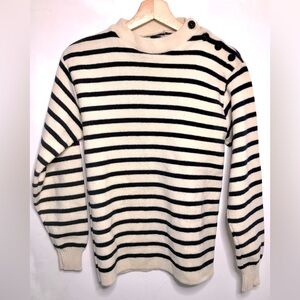 Vintage Breton Stripe Wool Sweater